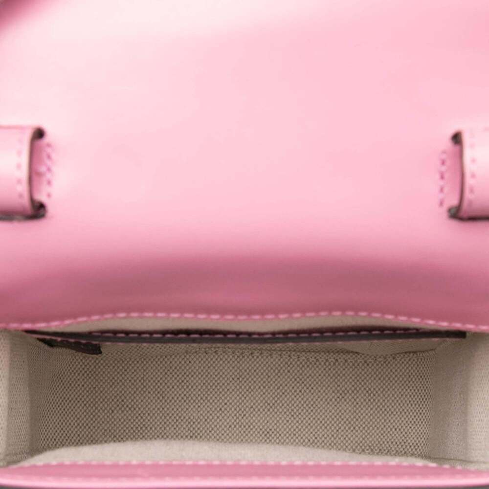 GUCCI Authentic Pink Leather Bamboo Backpack - Picture 4 of 7